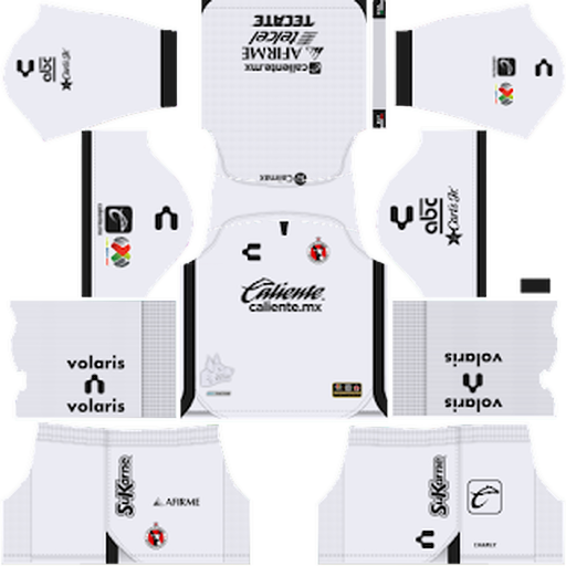 Tijuana Away kit 2022-2023 Dream League Soccer 2019 / FTS