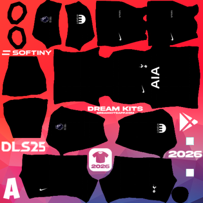 Kit Away Tottenham 2025-2026 Dream League Soccer / DLS 2025