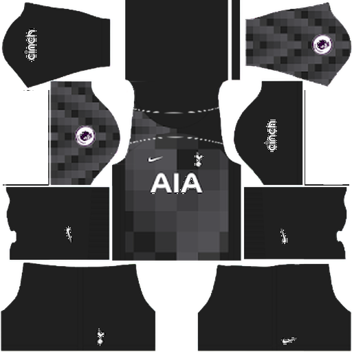 Kit / Uniforme POR Tercero Tottenham 2021-2022 Dream League Soccer 2019 / FTS