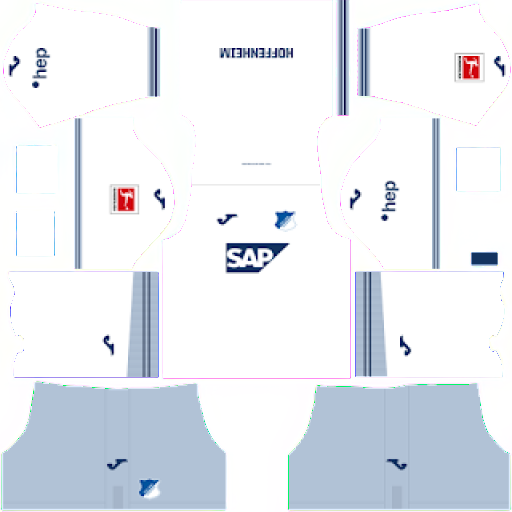 Kit / Uniforme Visitante TSG Hoffenheim 2023-2024 Dream League Soccer 2019 / FTS