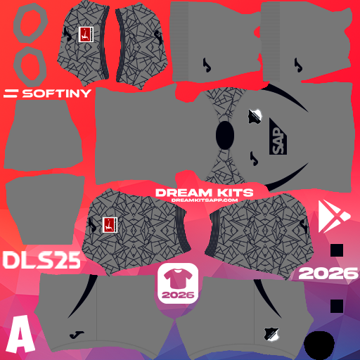 Kit GK Away TSG Hoffenheim 2025-2026 Dream League Soccer / DLS 2025 512x512 PNG