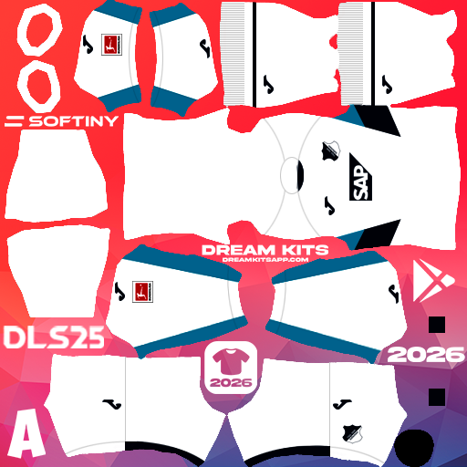 Kit Third TSG Hoffenheim 2025-2026 Dream League Soccer / DLS 2025 512x512 PNG