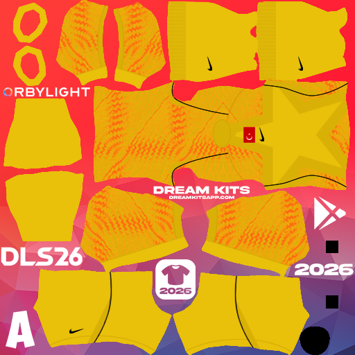 Kit Goalkeeper Third Turkey 2026 Dream League Soccer / DLS 2026 512x512 PNG