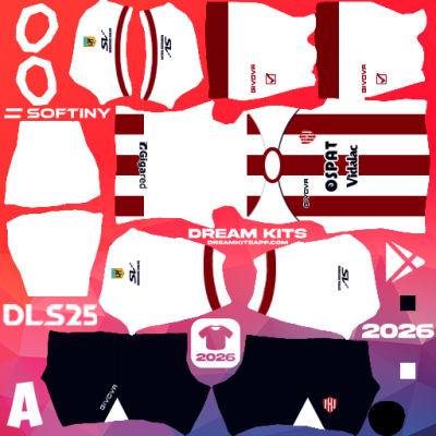 Kit Home Unión de Santa Fe 2025 Dream League Soccer / DLS 2025