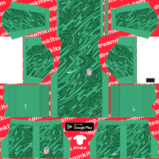 United States GK Third kit 2024 Dream League Soccer 2019 / FTS