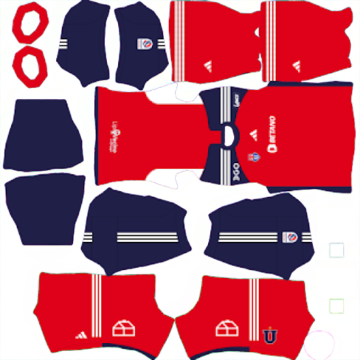 Kit / Uniforme Visitante Universidad de Chile 2023 Dream League Soccer 2024