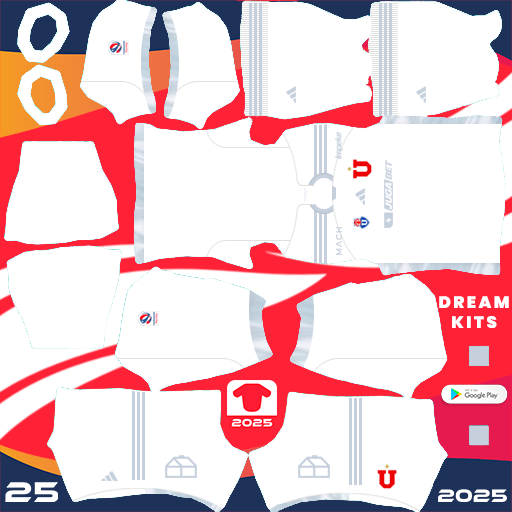 Universidad de Chile Away kit 2024 Dream League Soccer 2025