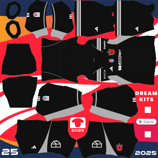 Universidad de Chile GK Home kit 2024 Dream League Soccer 2025