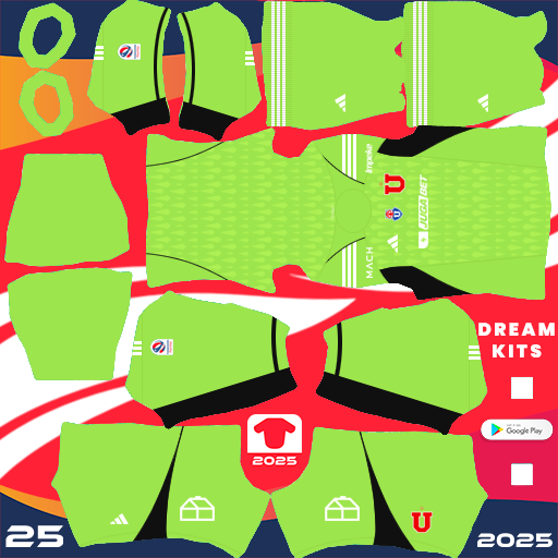 Universidad de Chile GK Third kit 2024 Dream League Soccer 2025