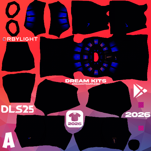 Kit Away Uruguay 2026 Dream League Soccer / DLS 2026 512x512 PNG