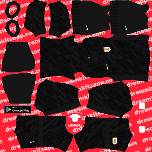 Kit / Uniforme POR Tercero Uruguay 2024 Dream League Soccer 2025