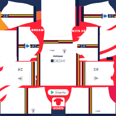 Kit / Équipement Extérieur US Lecce 2024-2025 Dream League Soccer 2019 / FTS