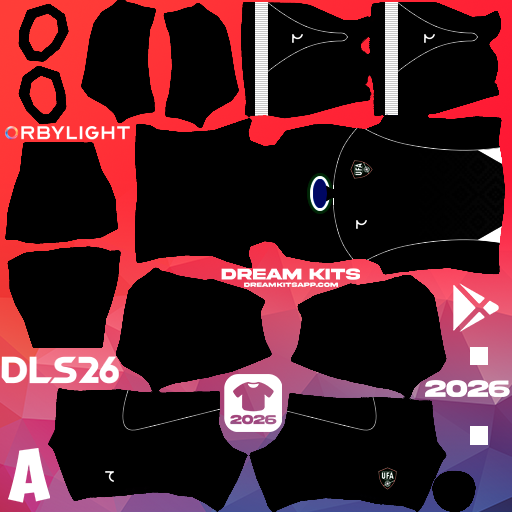 Kit / Équipement Gardien de but Domicile Uzbekistan 2026 Dream League Soccer / DLS 2026 512x512 PNG