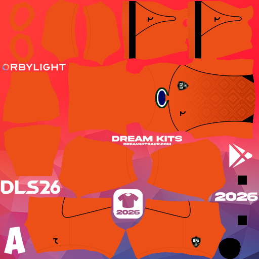 Kit / Équipement Gardien de but Troisième Uzbekistan 2026 Dream League Soccer / DLS 2026 512x512 PNG