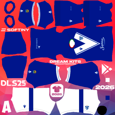 Kit Away Vélez Sarsfield 2025 Dream League Soccer / DLS 2025