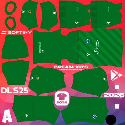 Kit GK Third Vélez Sarsfield 2025 Dream League Soccer / DLS 2025