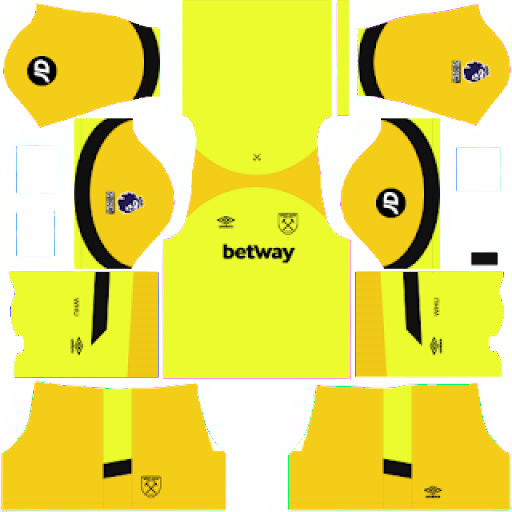 West Ham GK Away kit 2023-2024 Dream League Soccer 2019 / FTS