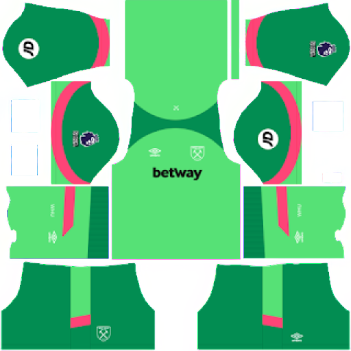 West Ham GK Home kit 2023-2024 Dream League Soccer 2019 / FTS