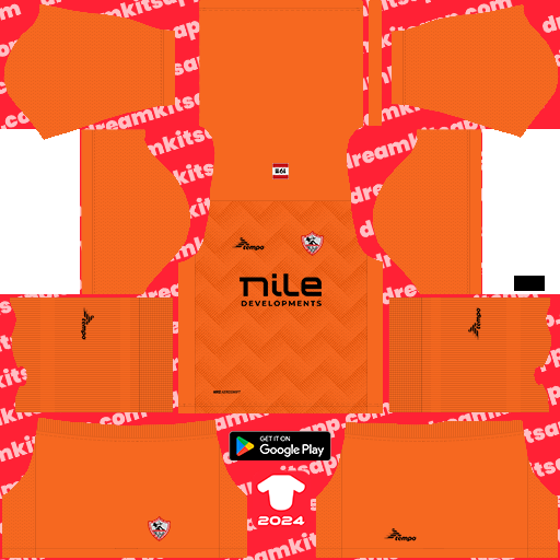 Zamalek SC GK Third kit 2023-2024 Dream League Soccer 2019 / FTS